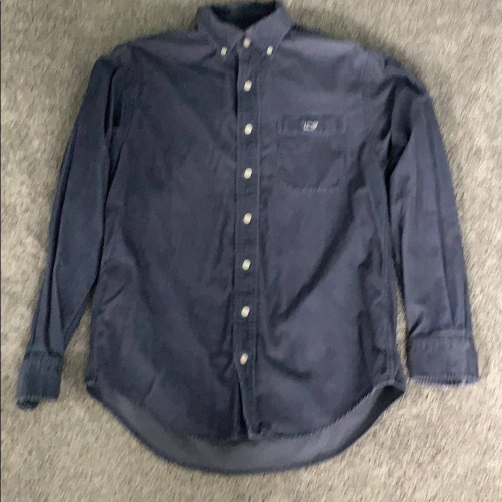 Vineyard Vine blue corduroy Oxford shirt